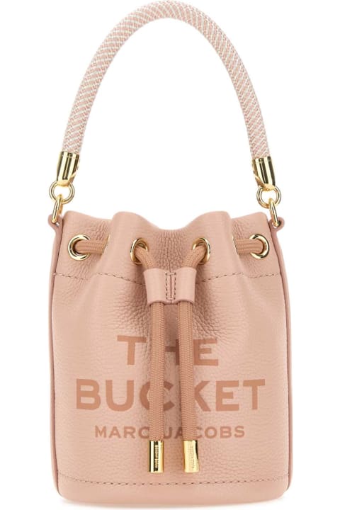 Marc Jacobs for Women Marc Jacobs Pink Leather Micro The Bucket Bucket Bag