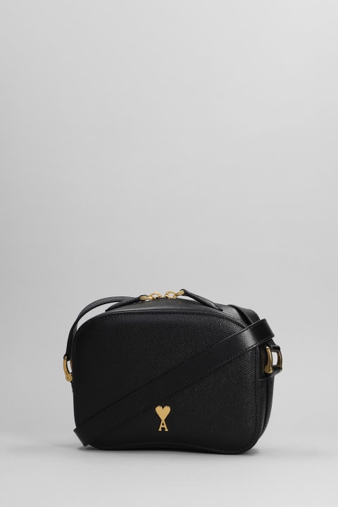 Shoulder Bags for Women Ami Alexandre Mattiussi Shoulder Bag In Black Leather