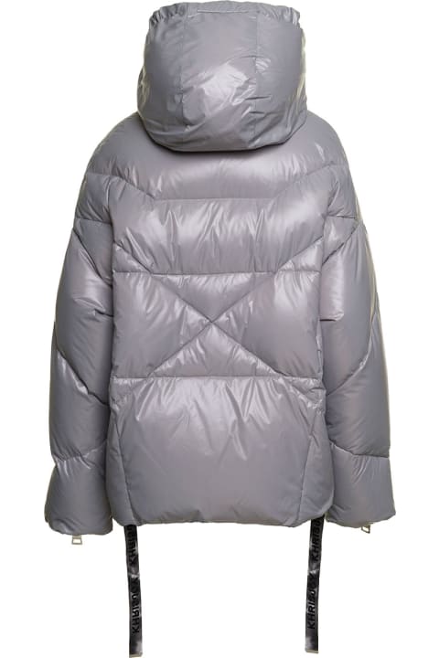 Khrisjoy Coats & Jackets for Women Khrisjoy Grey 'puff Khris Iconic' Oversized Down Jacket With Hood In Polyester Woman