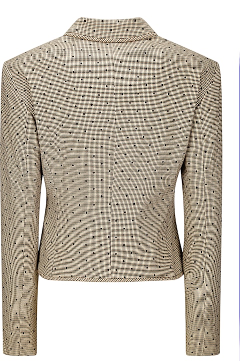 Ganni Coats & Jackets for Women Ganni Flock Check Suiting Blazer