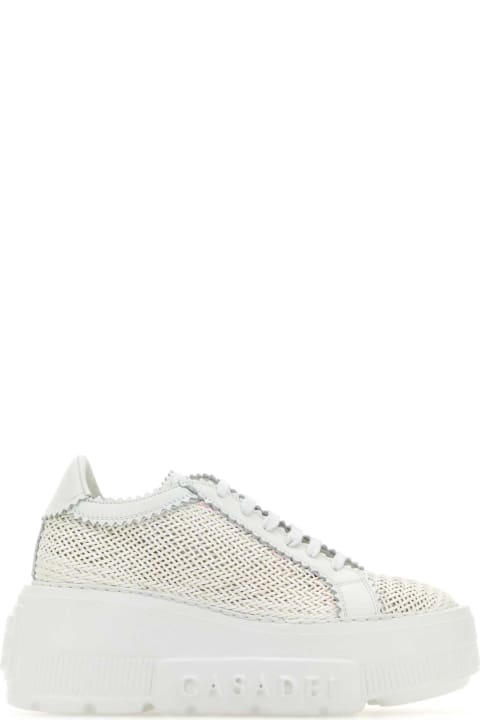 ウィメンズ新着アイテム Casadei White Leather Nexus Hanoi Sneakers