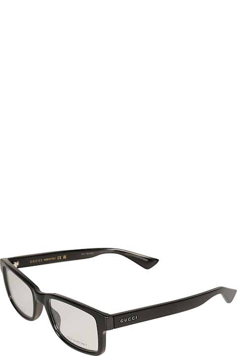 Gucci Eyewear نظارات لـ القسم الرجالي Gucci Eyewear Rectangle Logo Lens Frame