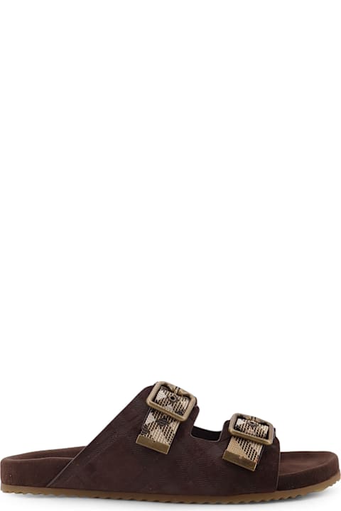 Burberry Urchin Suede Sandals