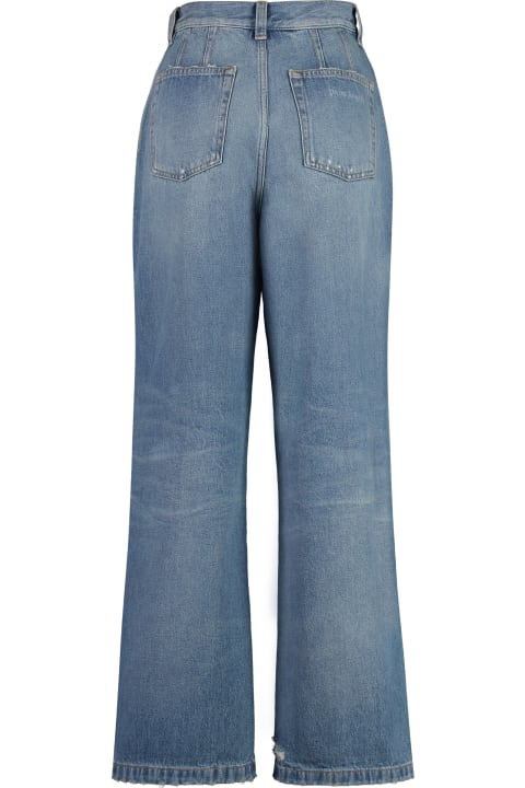 Palm Angels Jeans for Women Palm Angels Wide-leg Jeans