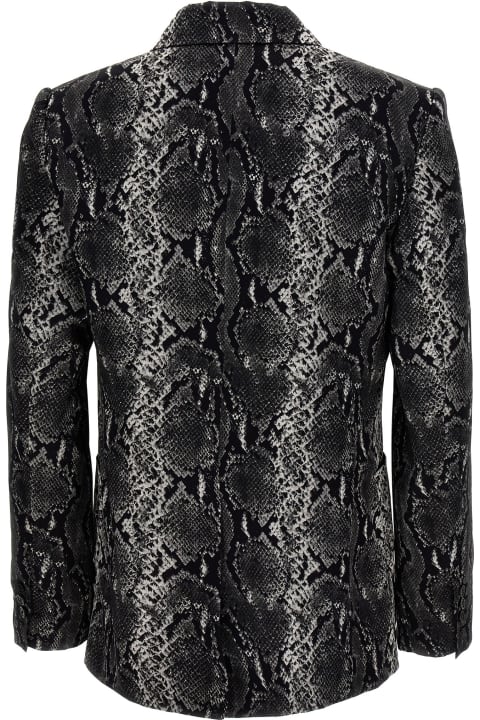Balmain Coats & Jackets for Men Balmain Python Print Blazer