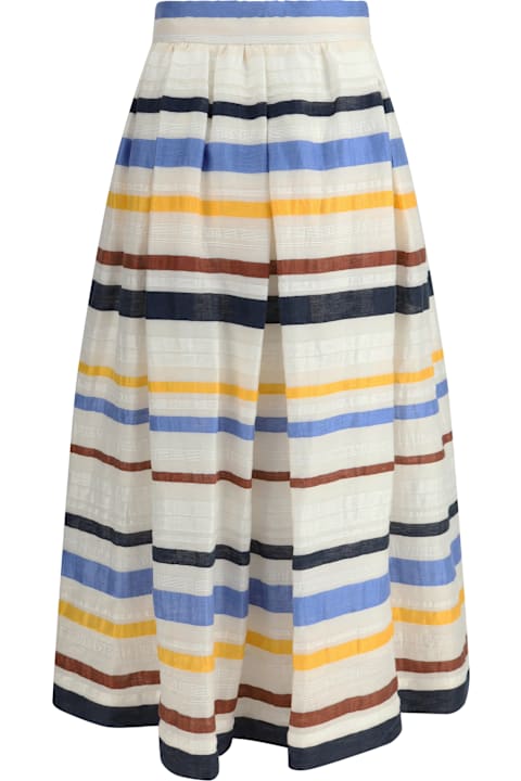Sara Roka for Women Sara Roka Striped Long Skirt
