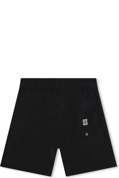 Givenchy Swimwear for Boys Givenchy Black Swimwear With Arched Logo