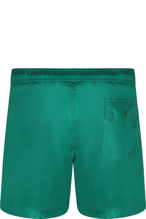Moncler Swimwear for Men Moncler Logo Green Swimstui