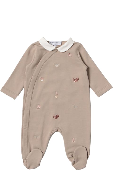 Bodysuits & Sets for Baby Boys Emporio Armani Jumpsuit With Fairy Embroidery