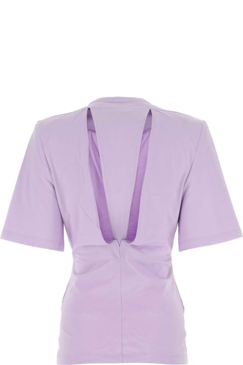 Fleeces & Tracksuits for Women The Attico Lilac Cotton Top