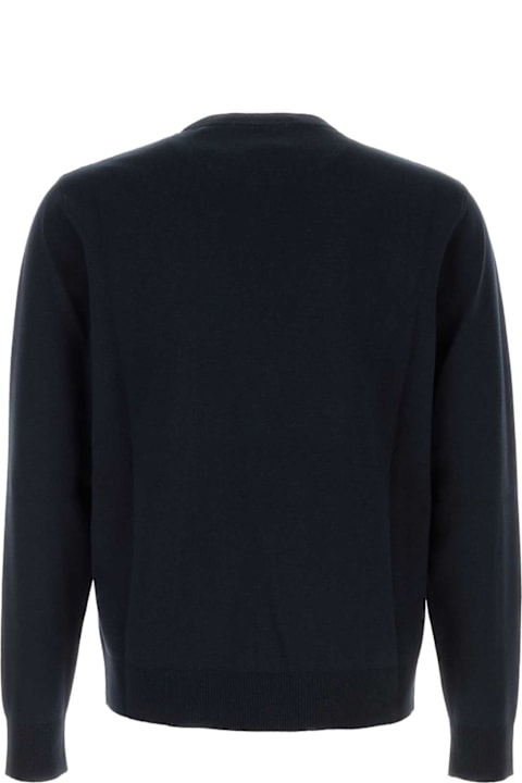 Gucci Clothing for Men Gucci Midnight Blue Silk Blend Sweater