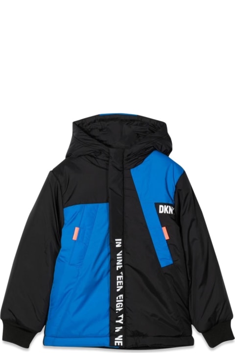 DKNY for Kids DKNY Two-tone Down Jacket With Hood