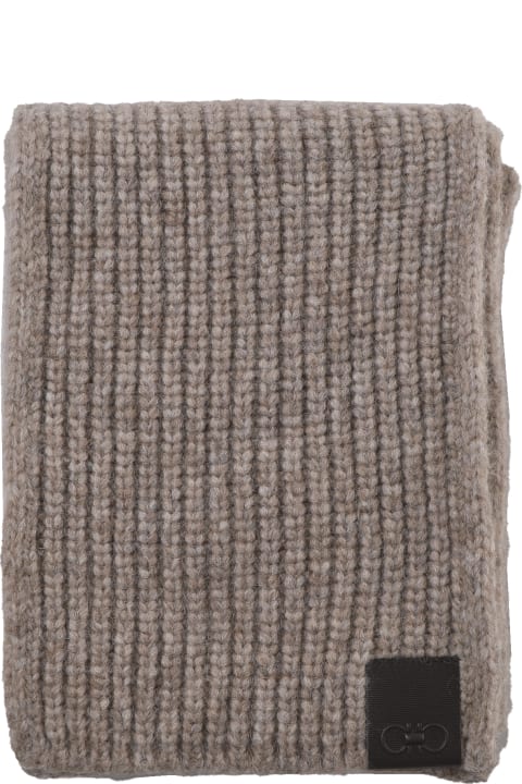 Scarves for Men Ferragamo Wool Scarf
