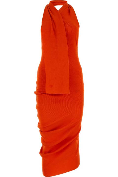 Homeware Fendi Orange Cotton Blend Dress