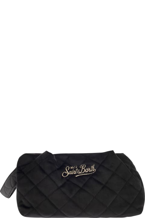 Clutches for Women MC2 Saint Barth Quilted Velvet Clutch Bag