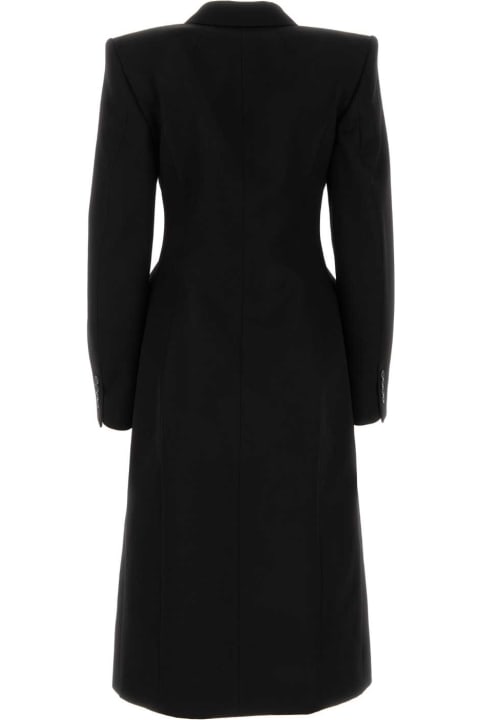 Balenciaga Sale for Women Balenciaga Black Wool Coat
