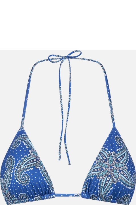 أدوات منزلية MC2 Saint Barth Woman Triangle Top With Paisley Star Print