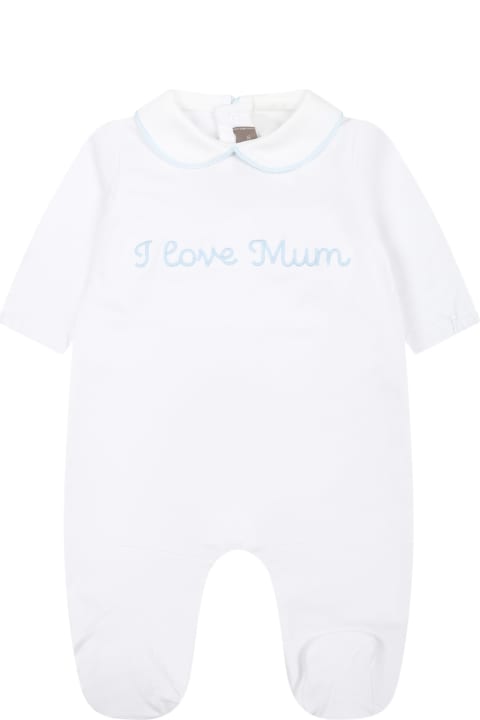 Bodysuits & Sets for Baby Boys Little Bear White Babygrown For Baby Boy With Writing