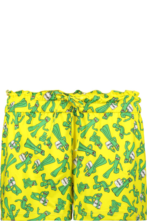 Fashion for Kids Moschino Printed Silk Shorts