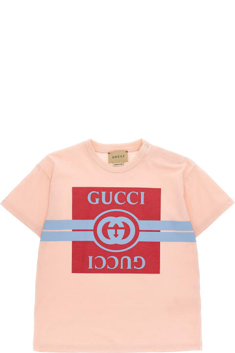 Gucci Topwear for Baby Girls Gucci Logo T-shirt