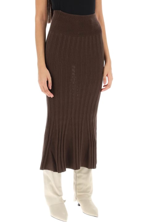 Mauri Midi Skirt In Ribbed Knit