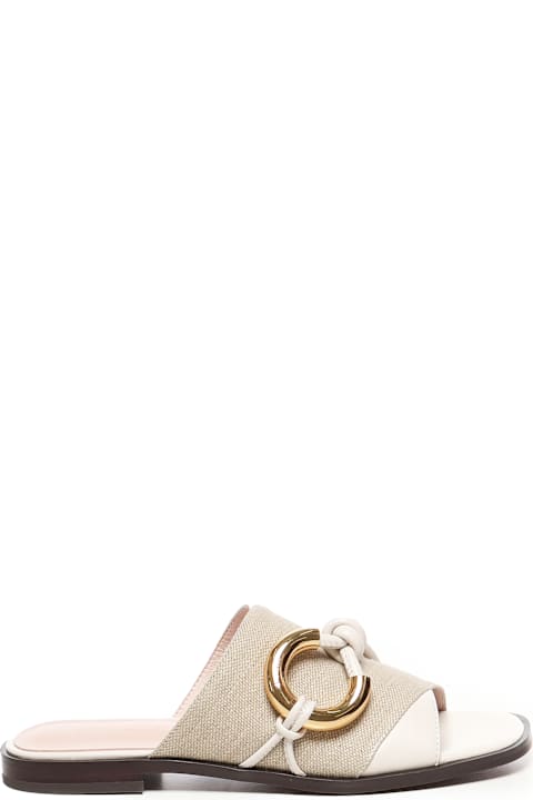 Coccinelle for Kids Coccinelle Carmy Canvas Flat Sandals