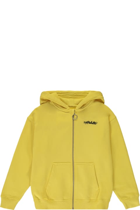 Sale for Kids Off-White Cotton Full Zip Hoodie