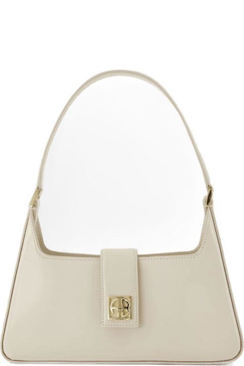 Anine Bing for Women Anine Bing Lou Logo Plaque Shoulder Bag