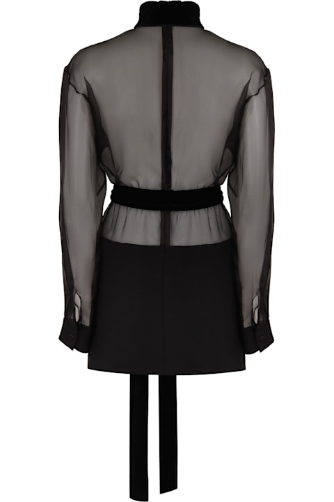 Dolce & Gabbana Dresses for Women Dolce & Gabbana Black Organza Mini Dress