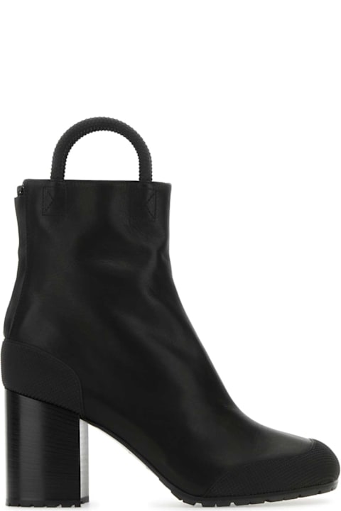 Random Identities for Women Random Identities Black Leather Ankle Boots