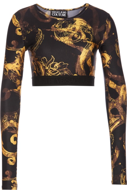 Versace Jeans Couture Topwear for Women Versace Jeans Couture Watercolour Couture Top