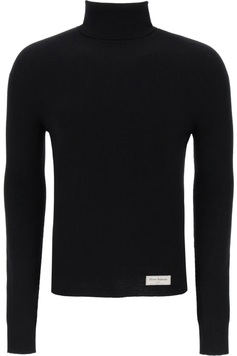 メンズ Balmainのウェア Balmain Turtleneck Sweater In Merino Wool