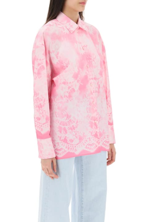 MSGM for Women MSGM Oversized Shirt With All-over Print