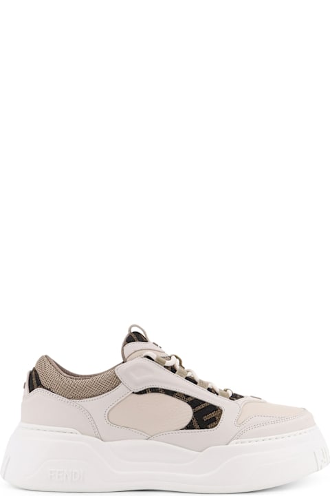 Fendi Force Leather Sneakers