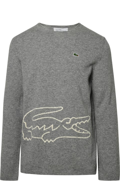 Comme des Garçons Shirt for Men Comme des Garçons Shirt Grey Wool Sweater