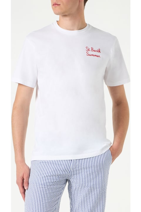 أدوات منزلية MC2 Saint Barth Man Cotton T-shirt With Simpson Family Print | The Simpson Special Edition