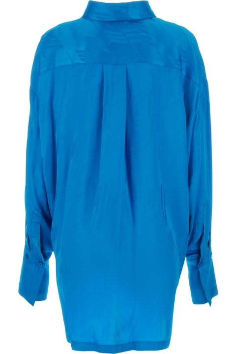 The Attico for Women The Attico Turquoise Satin Diana Shirt