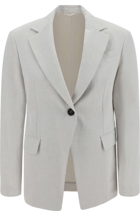 Coats & Jackets for Women Brunello Cucinelli Cotton And Linen Jacket