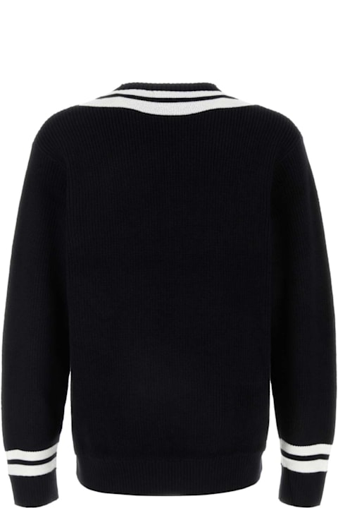 Fred Perry for Men Fred Perry Black Cotton Blend Sweater