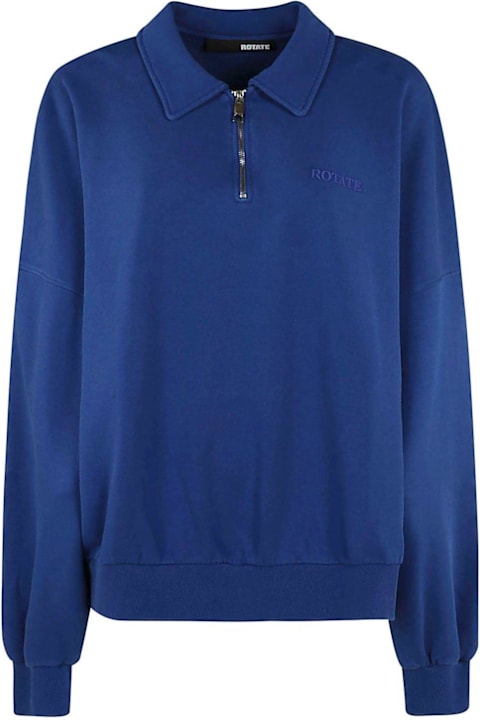 Rotate by Birger Christensen Sweaters for Women Rotate by Birger Christensen Half-zipped Oversized Polo Sweater
