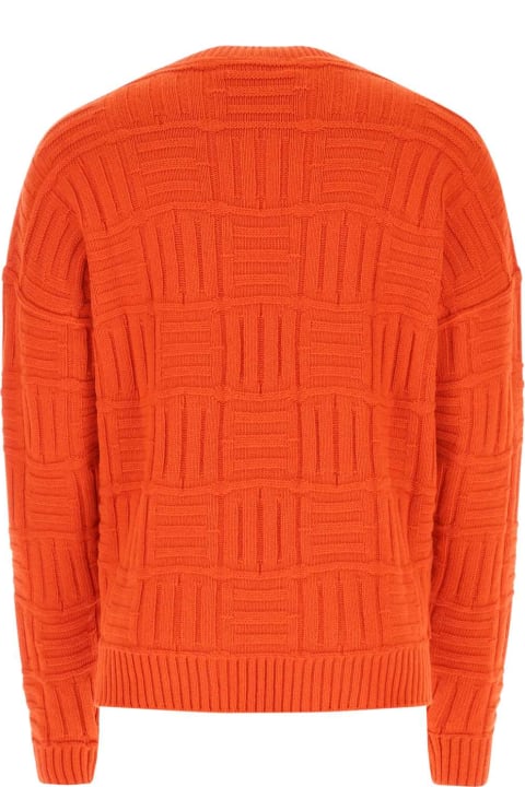 メンズ AMBUSHのニットウェア AMBUSH Orange Nylon Blend Oversize Sweater
