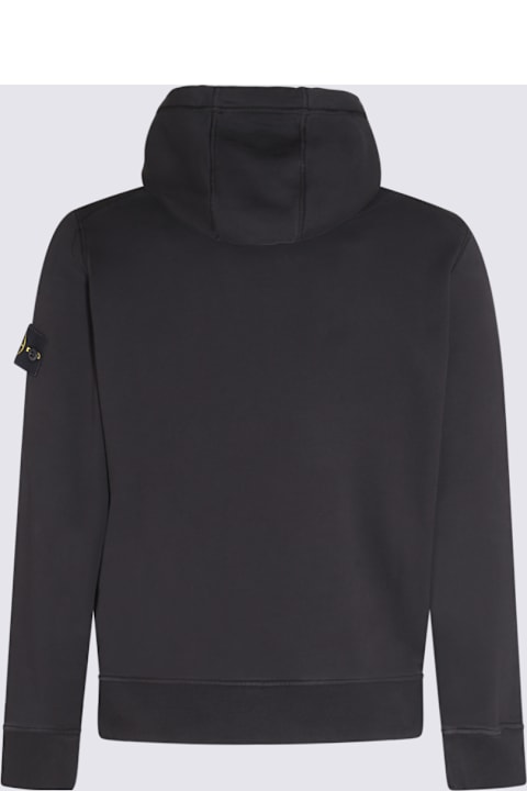 インテリア Stone Island Black Cotton Sweatshirt