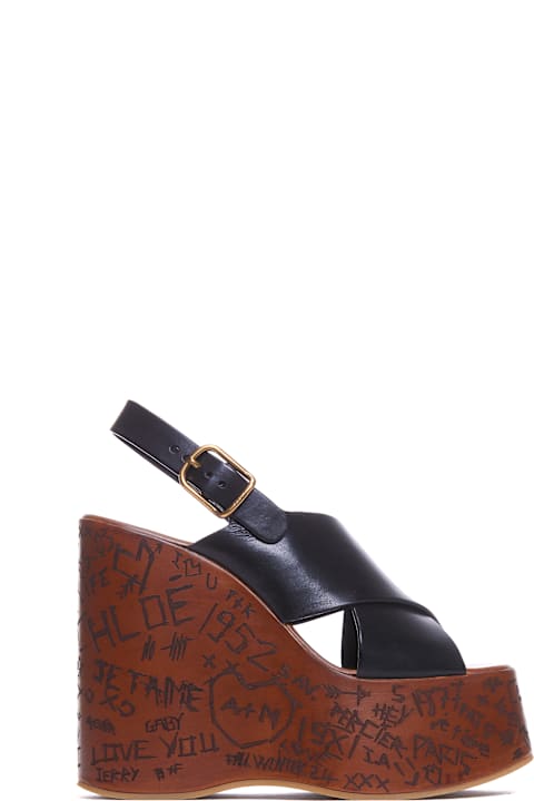 Chloé Maxime Wedge Sandals