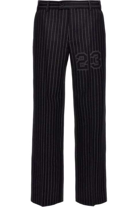 Homeware Off-White Pinstriped Straight Leg Pants
