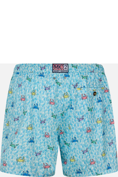 أدوات منزلية MC2 Saint Barth Comfort Light Classic Stretch Swim Shorts With Crabs Print