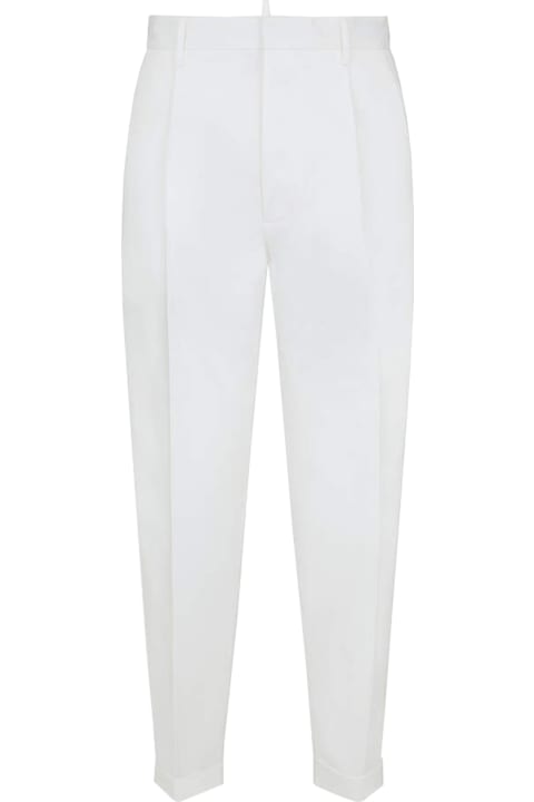 Dsquared2 Pants for Men Dsquared2 Tailored Cotton Trousers