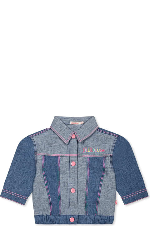 Billieblush Clothing for Baby Girls Billieblush Denim Jacket For Baby Girl With Logo