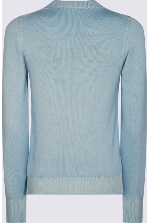 Cruciani for Women Cruciani Light Blue Wool Knitwear