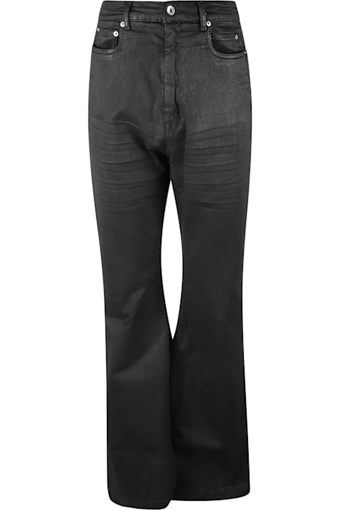 Clothing for Men Rick Owens Flared Leg Buttoned Trousers