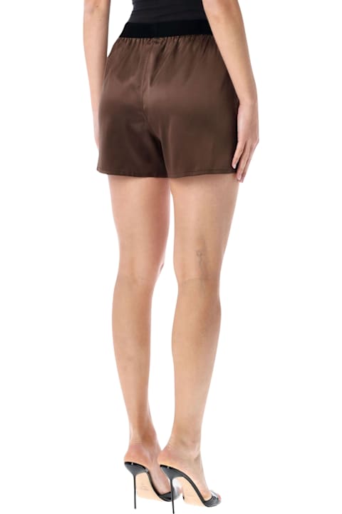 Homeware Tom Ford Tom Ford Stretch Silk Satin Pj Shorts